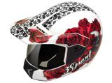 Capacete Bieffe Cross 3 Sport Fortress Branco/Vermelho