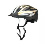 Capacete Bike Preto Branco Amarelo Para Ciclismo Bi036 Tam G - Atrio