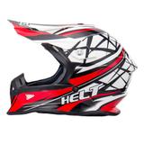 Capacete Cross Helt MX Racing Vermelho