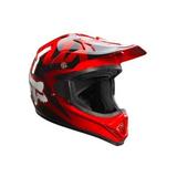 Capacete de Motocross Fox VF1 Solid Red - Fox racing