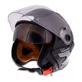 Capacete ebf freedom square brilho preto / branco tam 58 - Ebf capacetes