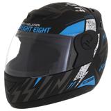 Capacete Evolution G6 788 Factory Racing Preto E Azul Pro Tork