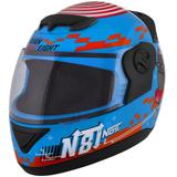 Capacete Evolution G6 Nos N8 Memes Azul Claro E Laranja Pro Tork