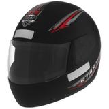 Capacete Fechado Mixs Start 60 Engate Rápido Preto Fosco
