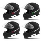 Capacete Fechado Shutt One Preto Fosco Várias Cores Com Forro Removível