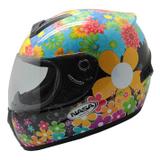 Capacete Feminino Nasa SH-821 Flowers - Tamanho: 60