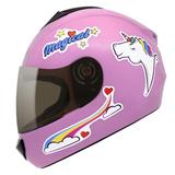 Capacete fly infantil fun magical rosa