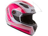 Capacete Fokker Attack Mixs Branco e Rosa - Tam. 56