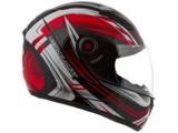 Capacete Fokker Stamper Mixs Preto e Vermelho - Tam. 60