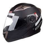 Capacete Gladiador Moto Texx Gladiator Articulado Robocop Preto Fosco - 60