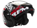 Capacete Gladiator RPM Mixs Preto e Vermelho - Tam. 60