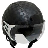 Capacete kraft plus xadrez preto