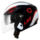 Capacete LS2 OF586 Bishop Rising com Viseira Solar