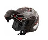 Capacete mixs gladiator robocop carbon preto transfer