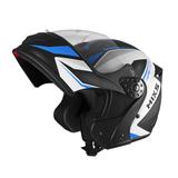 Capacete mixs gladiator robocop neo articulado brilhante azul
