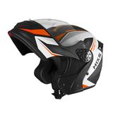 Capacete mixs gladiator robocop neo articulado brilhante laranja