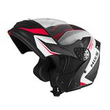 Capacete mixs gladiator robocop neo articulado brilhante vermelho