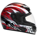 Capacete Mixs MX2 Cobra Tamanho 58 Casco em ABS Viseira em Policarbonato