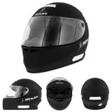 Capacete Moto Fechado Shutt One Preto Fosco e Cinza