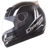 Capacete Moto Pro Tork Evolution G5 Carbon Evo Preto Brilhante Cinza