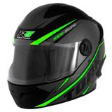 Capacete Moto R8 Fechado Verde - Pro Tork