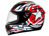 Capacete MS Fokker Paint Mixs Vermelho - Tam. 58