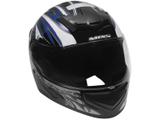 Capacete MX Cobra Plus Mixs Preto e Azul - Tam. 58