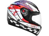 Capacete MX Fokker USA Mixs Preto e Vermelho - Tam. 58