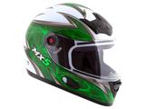 Capacete MX5 Blade Mixs Branco e Verde Tam. 58