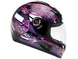 Capacete MX5 Femme Mixs Preto e Rosa - Tam. 56