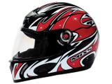 Capacete MX5 Ghost Mixs Preto e Vermelho - Tam. 58