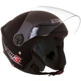 Capacete New Liberty 3 Preto Pro Tork Aberto Brilho