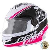 Capacete New Liberty For Kids CAP-476BCRS Pro Tork Branco e Rosa 54