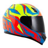 Capacete Norisk FF391 Cutting - Azul/Verm/Amarelo