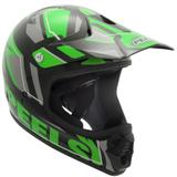 Capacete Peels Cross Px1 Jump Preto Verde Tamanho 56