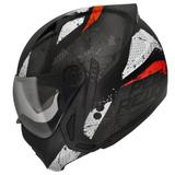 Capacete Peels Mirage Revo Preto Fosco Vermelho Com Viseira Solar