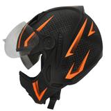 Capacete Peels Mirage Storm Preto e Laranja Tamanho:61