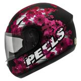 Capacete Peels Spike Blossom Preto Tamanho:56