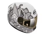 Capacete Peels Spike Indie Preto Branco Tam 58