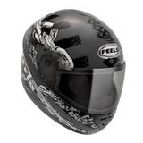 Capacete Peels Spike Monster Cinza Fosco e Preto