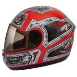 Capacete peels spike robot vermelho