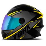 Capacete pro tork r8 amarelo vis camaleao tam 58