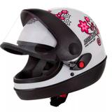 Capacete pro tork sport moto for girls branco tam 56
