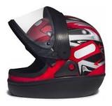 Capacete Taurus San Marino Vermelho Brilhoso tamanho 60