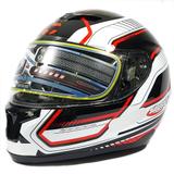 Capacete Taurus Vintage Tech Preto/vermelho Tamanho 57
