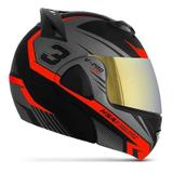 Capacete v-pro jet 3 preto vis. dourada - Pro Tork