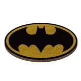 Capacho Fibra de Coco Batman Logo Amarelo Dc Comics 40x70cm - Urban