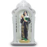 Capela Com Imagem Santa Rita De Cássia (40Cm) - Inquebrável - Procade