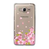 Capinha Husky Silicone Personalizada Samsung Galaxy J2 Prime - Pétalas
