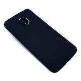 Capinha Luxo Silicone Color Motorola Moto E4 Plus Preta - Hrebos